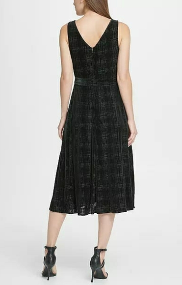 DKNY DKNY Velvet Burnout Double-V W Black - Picture 3 of 3
